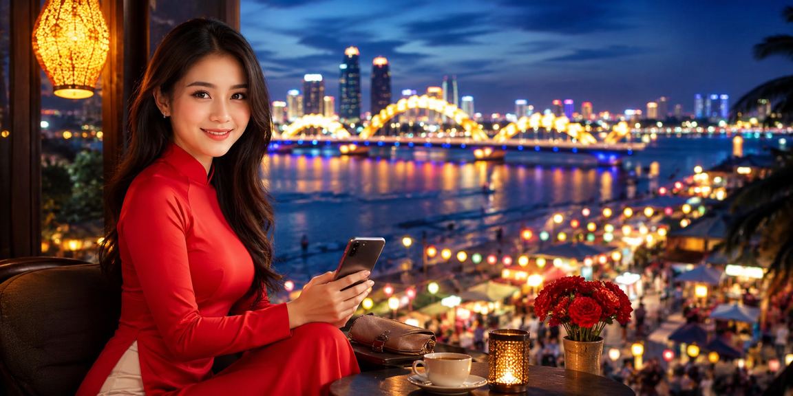 Người dùng Đà Nẵng mặc áo dài đăng ký nhận thưởng khuyến mãi trên 1101