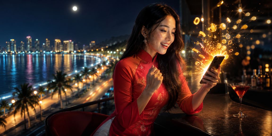 Người dùng truy cập 1101 trên di động tại Mũi Né với trang phục áo dài truyền thống