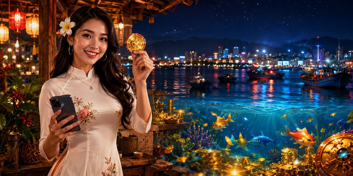 Người dùng Nha Trang sử dụng điện thoại để nạp tiền vào tài khoản casino trực tuyến qua ứng dụng ví điện tử